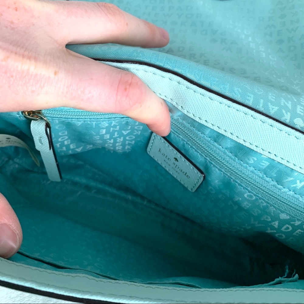 [Sold] Kate Spade Blue Crossbody Purse - Picture 5 of 6